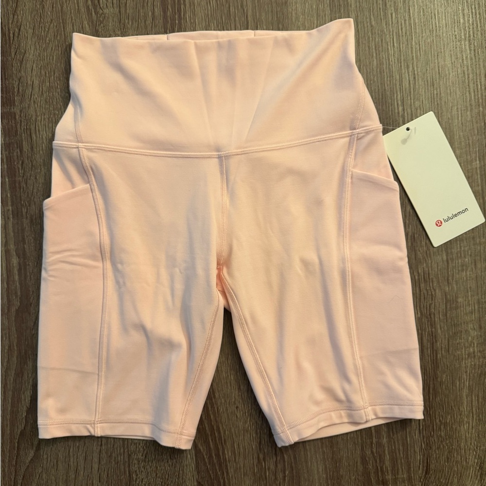 Lululemon Align High-Rise Short 8",w/pockets. Size 6. Strawberry Milkshake.Pink. - Picture 2 of 16